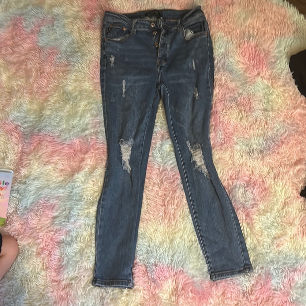 Size 11 Monkey ride ripped jeans